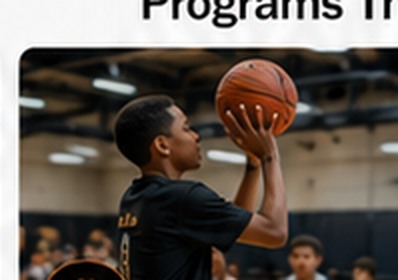 Young athlete practicing basketball